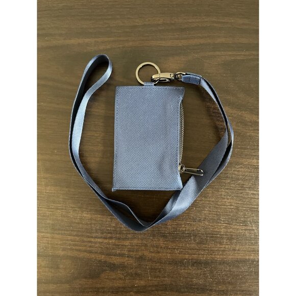 10 For $5 Blue Around The Neck Coin Purse Card Holder Wallet Mens Womens Unisex - Picture 2 of 2